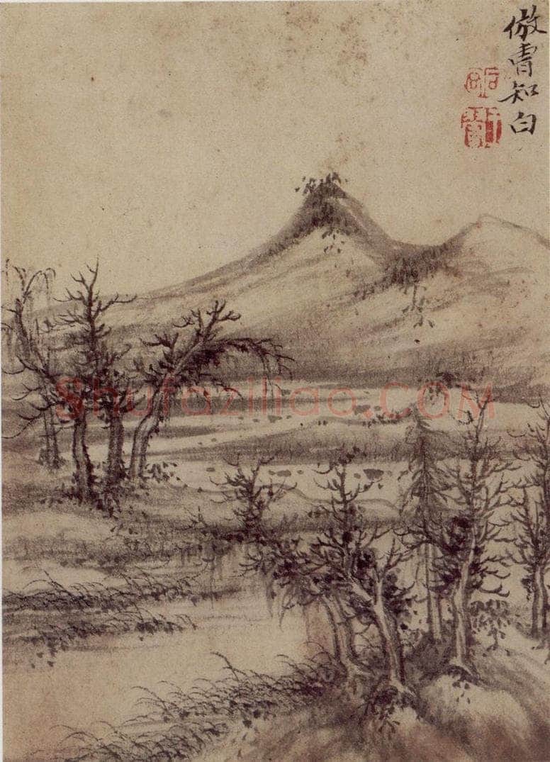 1658年 王翚 《仿古山水册》 书画作品