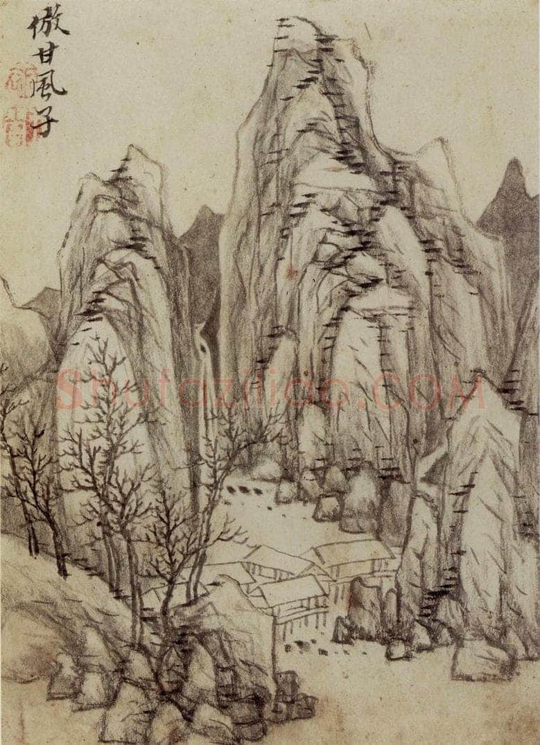 1658年 王翚 《仿古山水册》 书画作品