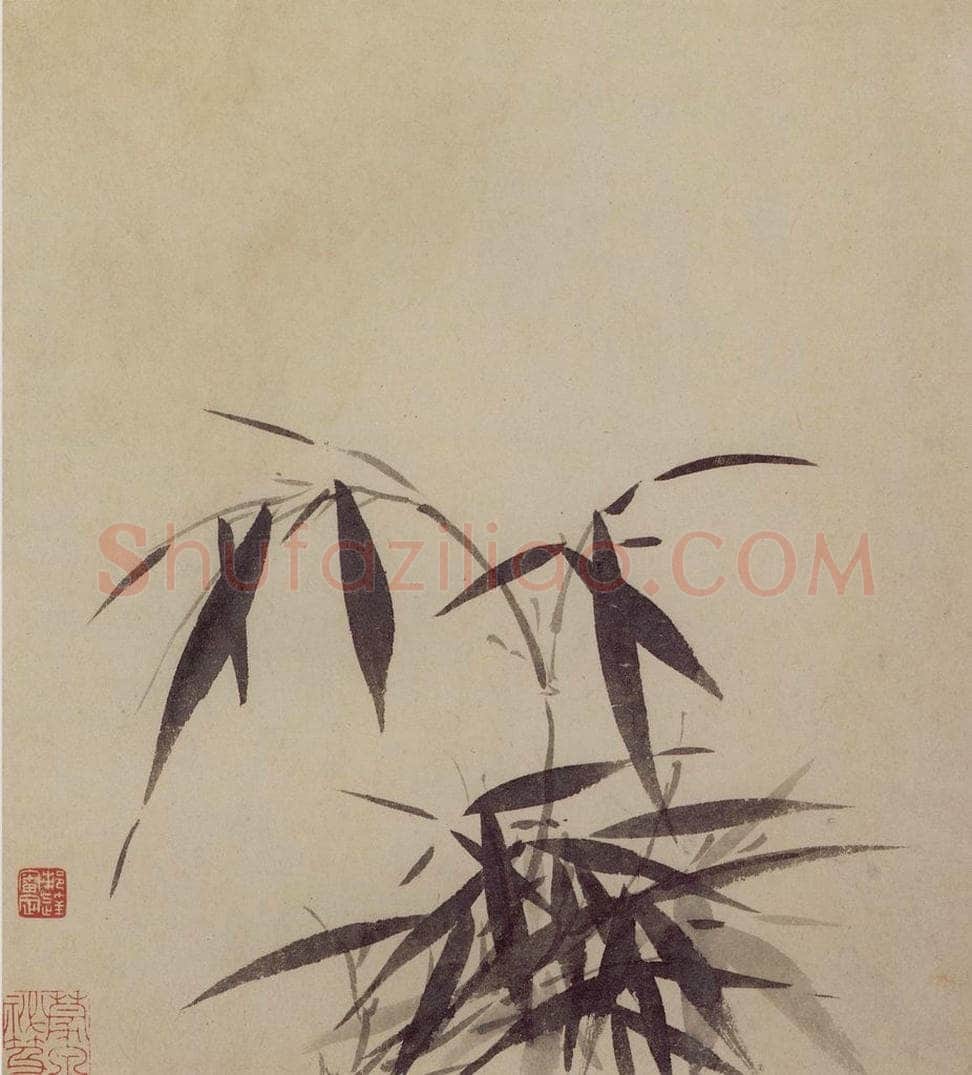 1660年 王翚 《墨竹图册》 书画作品
