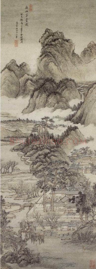 1903年 王翚 《南山草堂图轴》 书画作品
