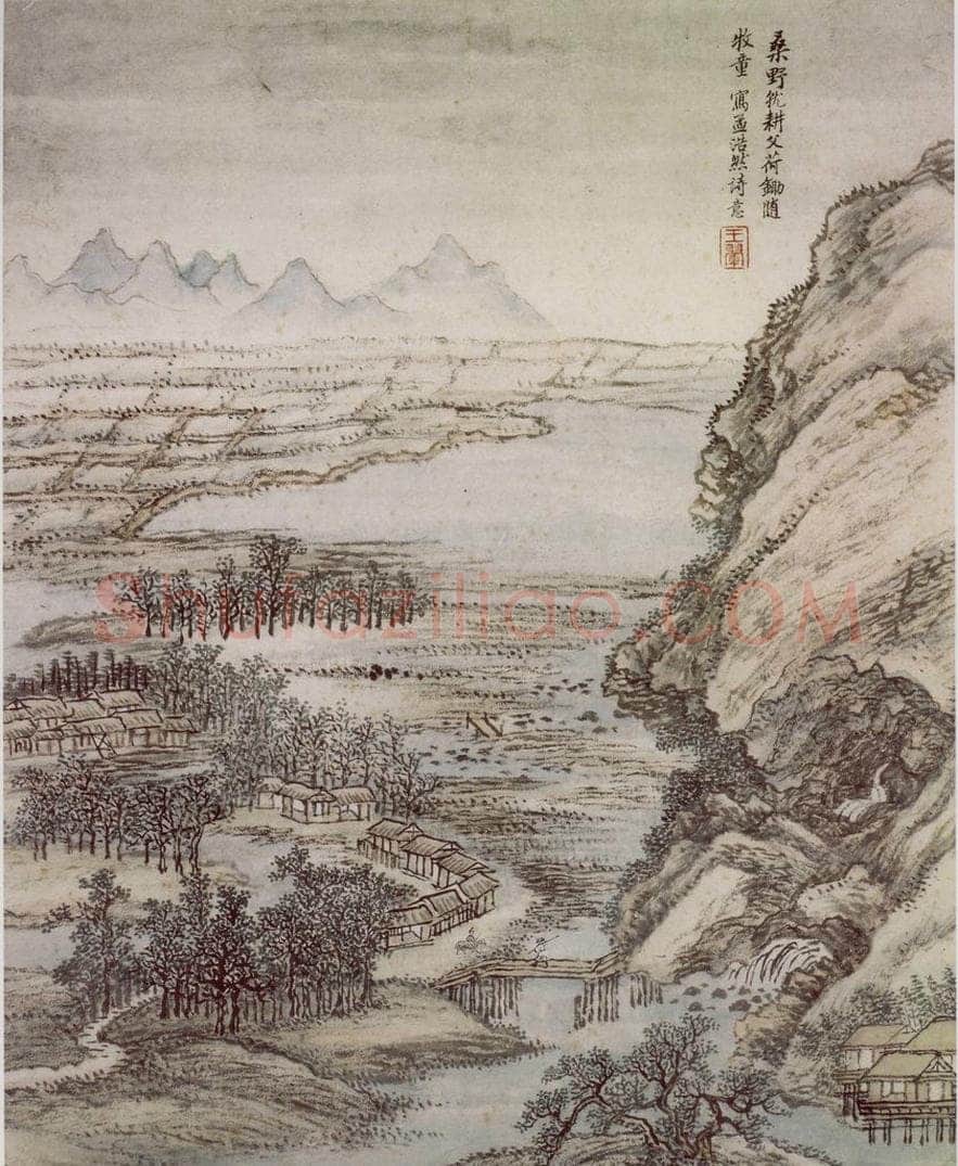 王翚 《仿古山水册》 书画作品