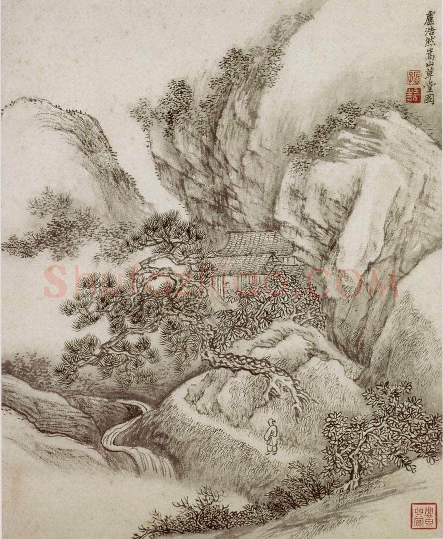  王翚 《仿古山水册》 书画作品