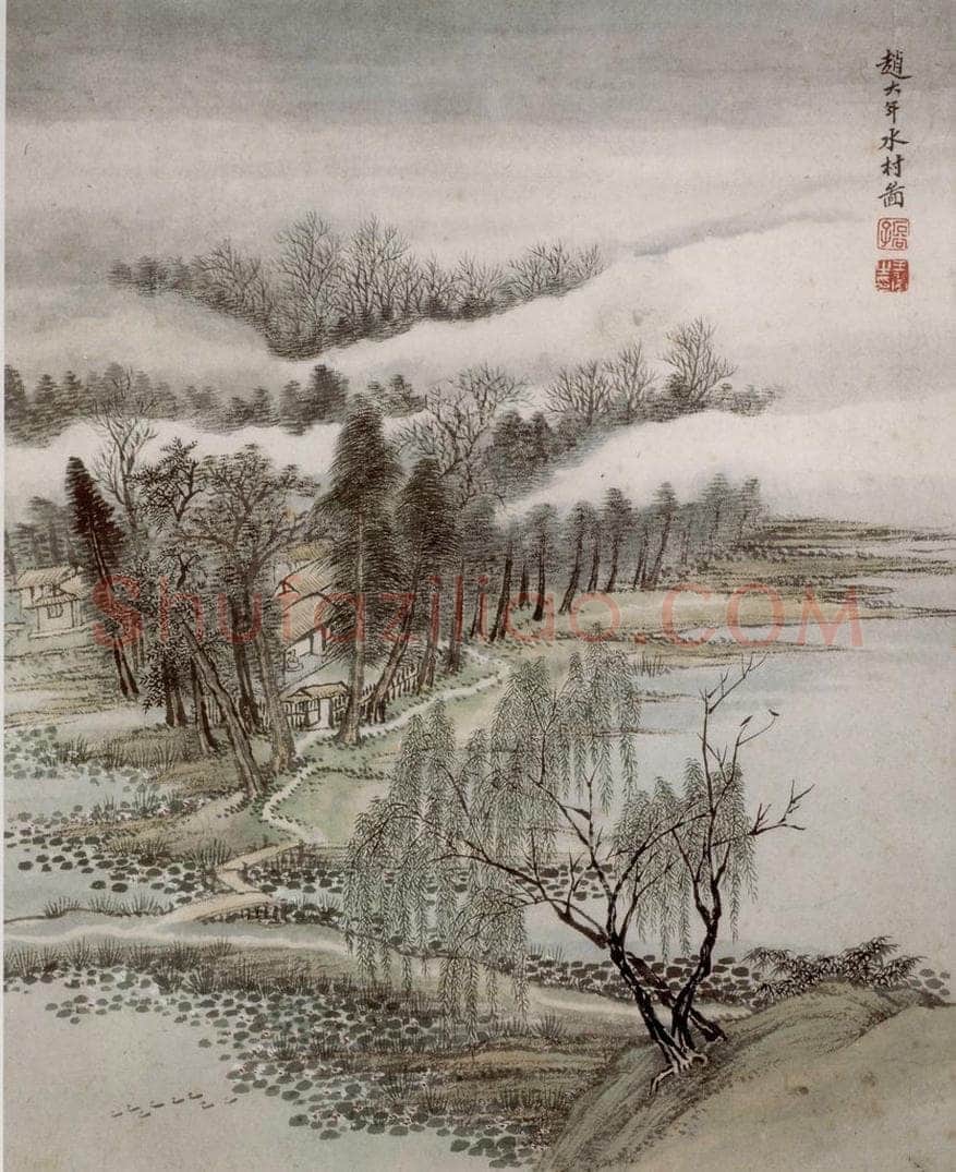  王翚 《仿古山水册》 书画作品