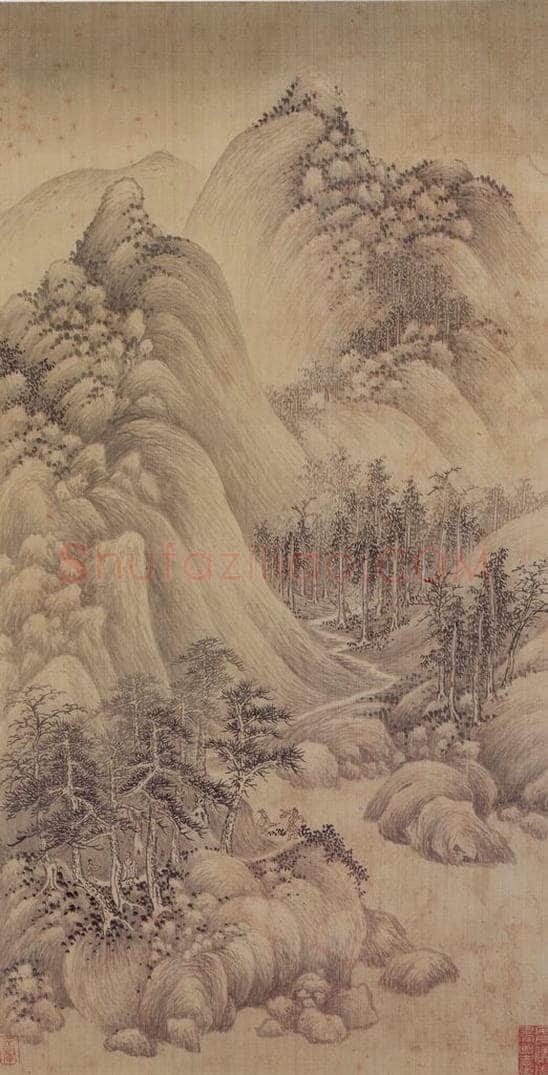 1662年 王翚 《小中现大册》 书画作品