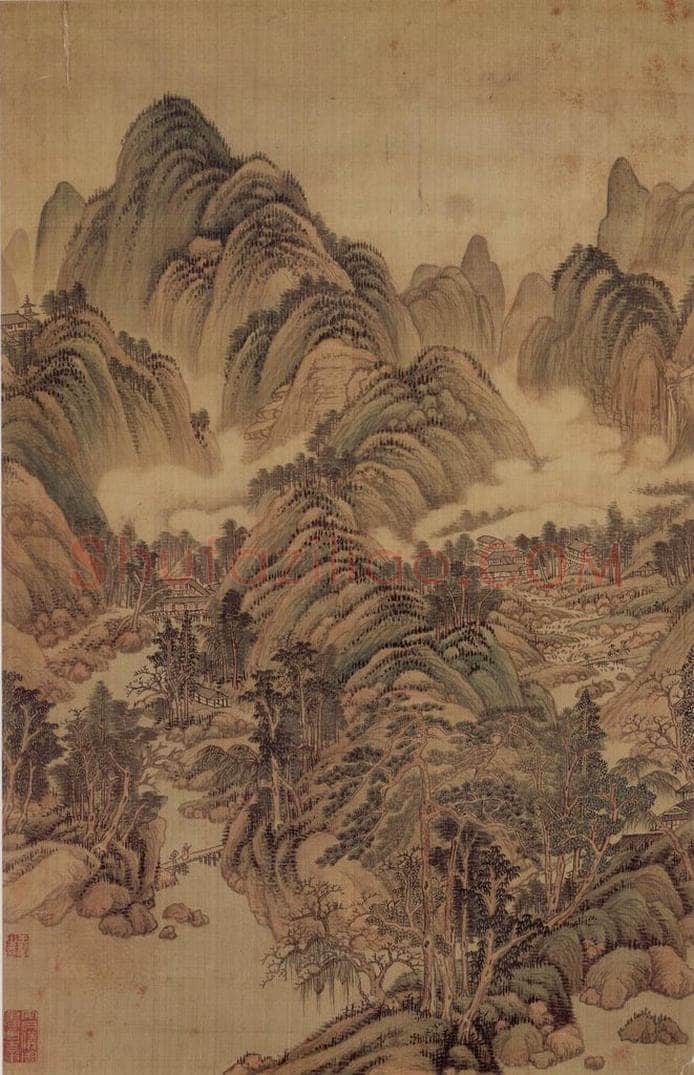1662年 王翚 《小中现大册》 书画作品