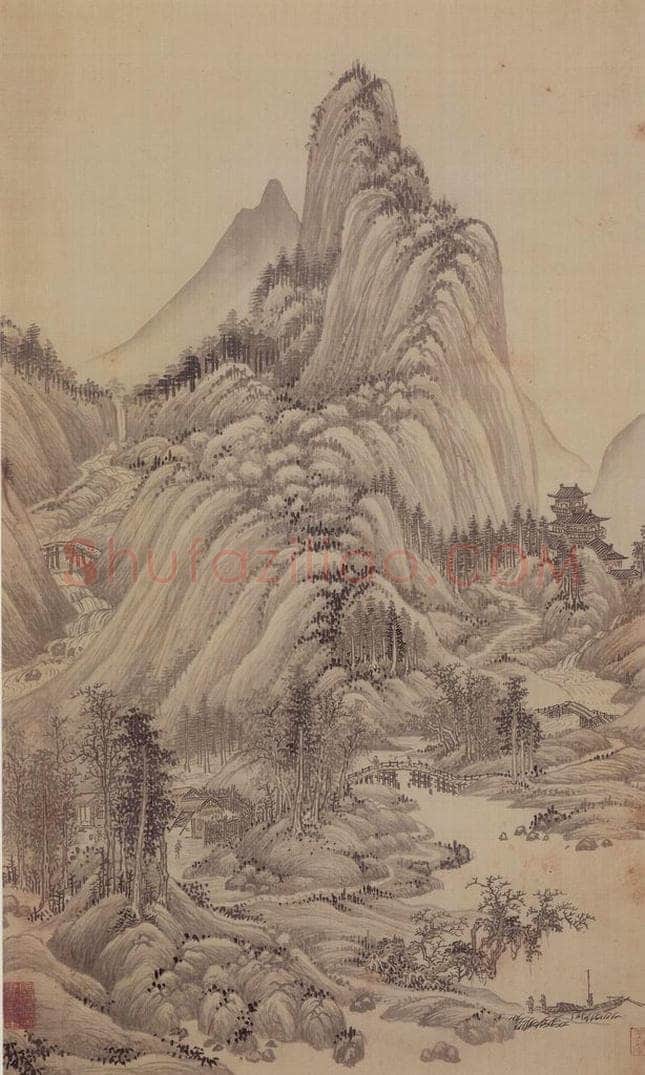 1662年 王翚 《小中现大册》 书画作品