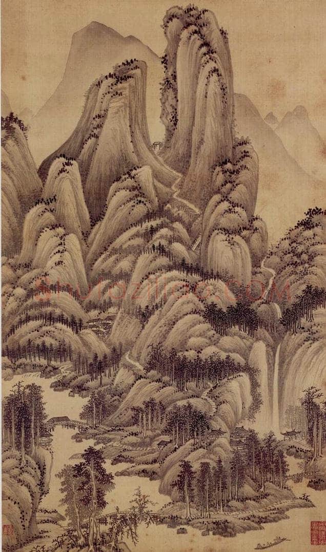 1662年 王翚 《小中现大册》 书画作品
