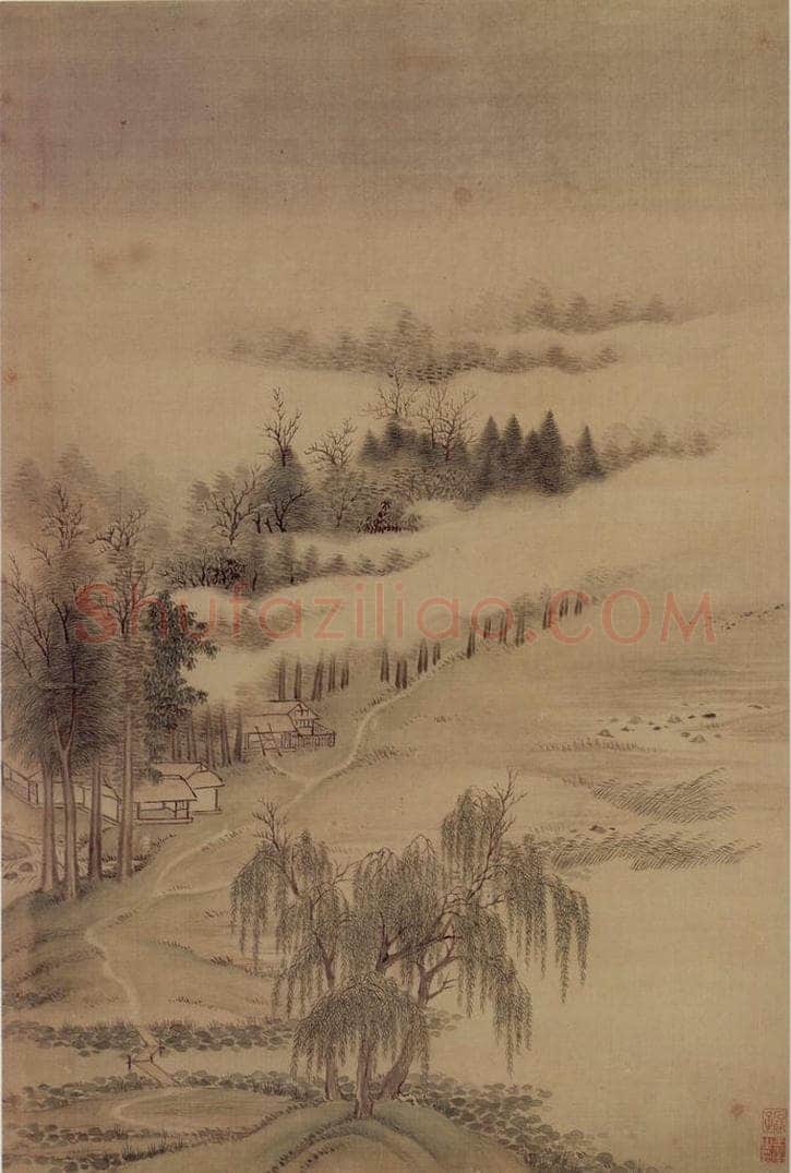 1662年 王翚 《小中现大册》 书画作品