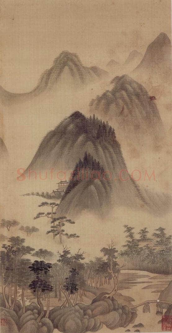 1662年 王翚 《小中现大册》 书画作品