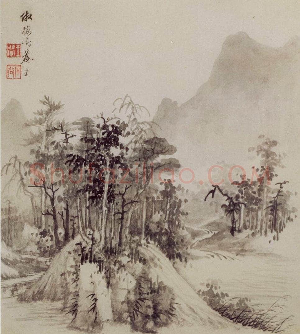 1662年 王翚 《仿古山水册》 书画作品