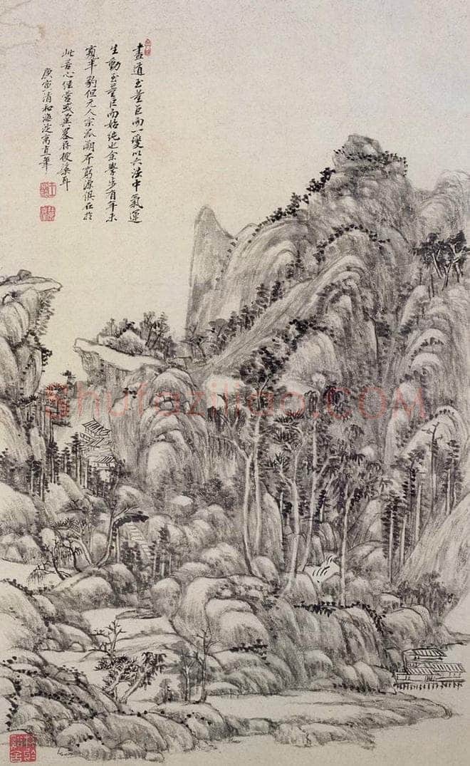 清 王原祁 《山水图册》 书画作品