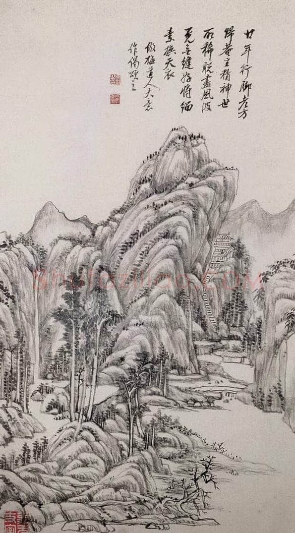 清 王原祁 《山水图册》 书画作品