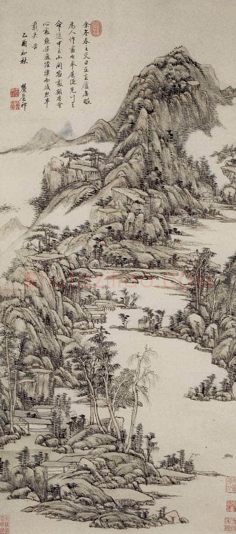 清 王原祁 《早春图轴》 书画作品