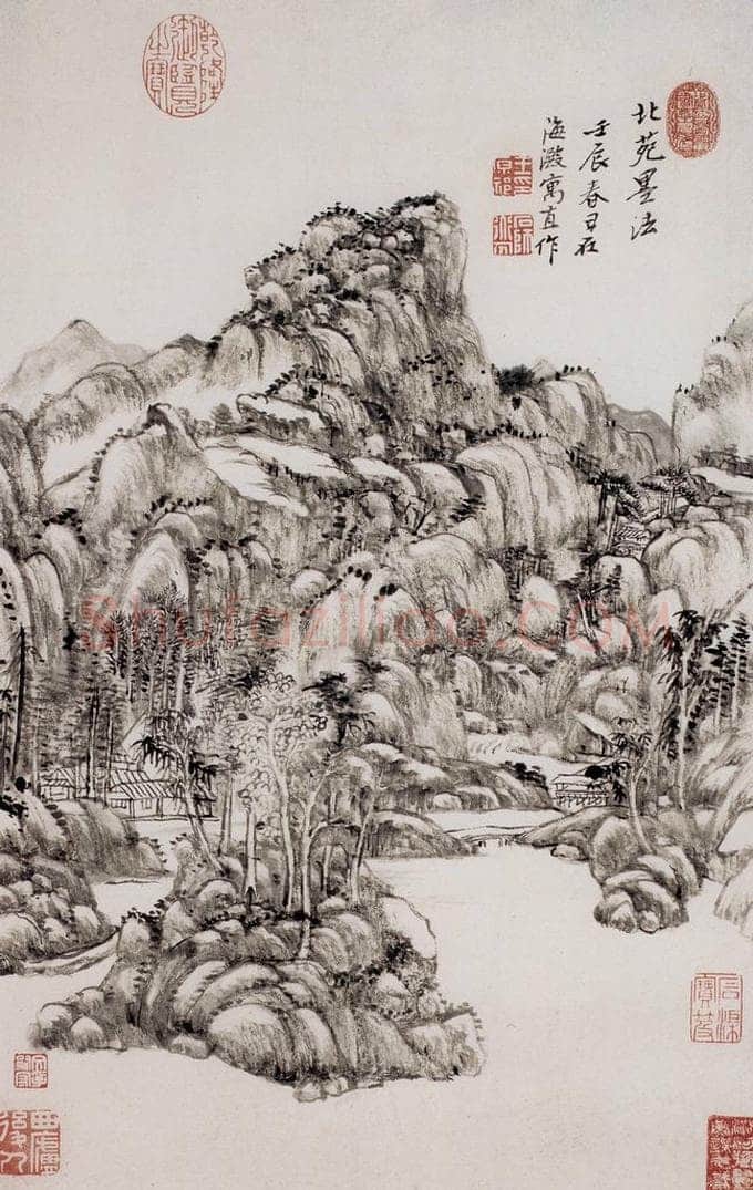 清 王原祁 《山水图册》 书画作品