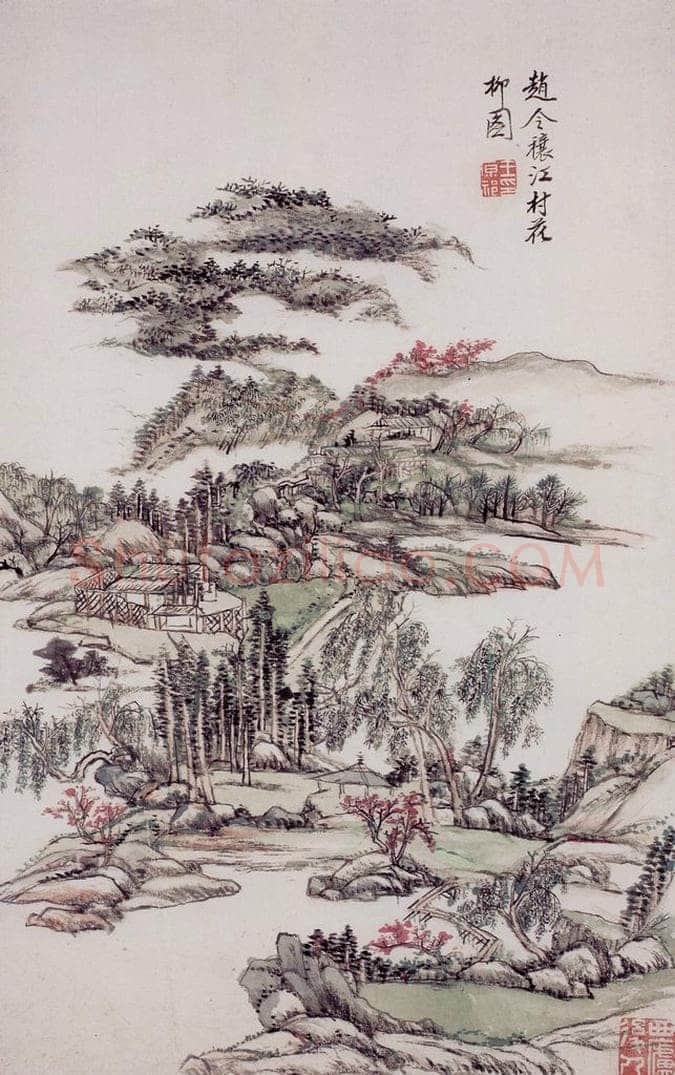 清 王原祁 《山水图册》 书画作品