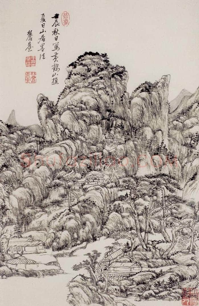 清 王原祁 《山水图册》 书画作品
