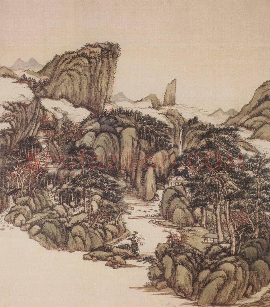 清 王原祁 《仿宋元山水图册》 书画作品