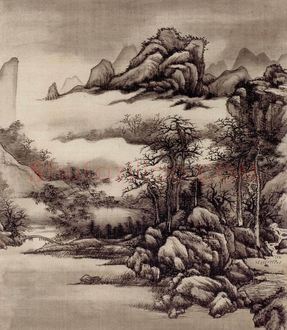 清 王原祁 《仿宋元山水图册》 书画作品