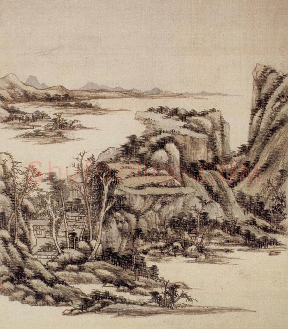 清 王原祁 《仿宋元山水图册》 书画作品