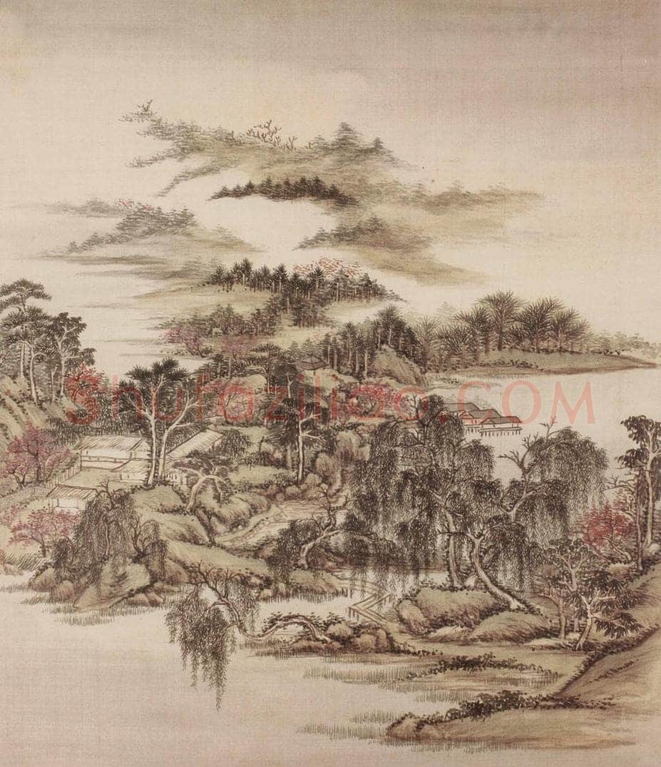 清 王原祁 《仿宋元山水图册》 书画作品