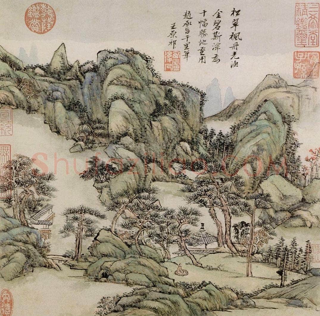 清 王原祁 《庐鸿草堂十誌图册》 书画作品