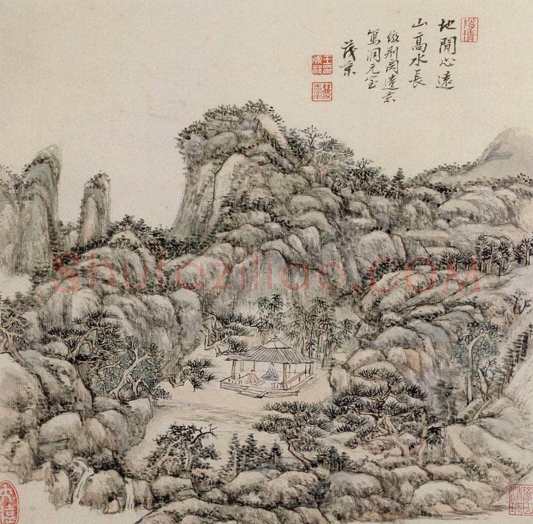 清 王原祁 《庐鸿草堂十誌图册》 书画作品