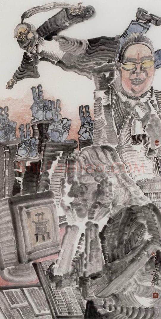 2002年 周京心 《登陆》 书画作品