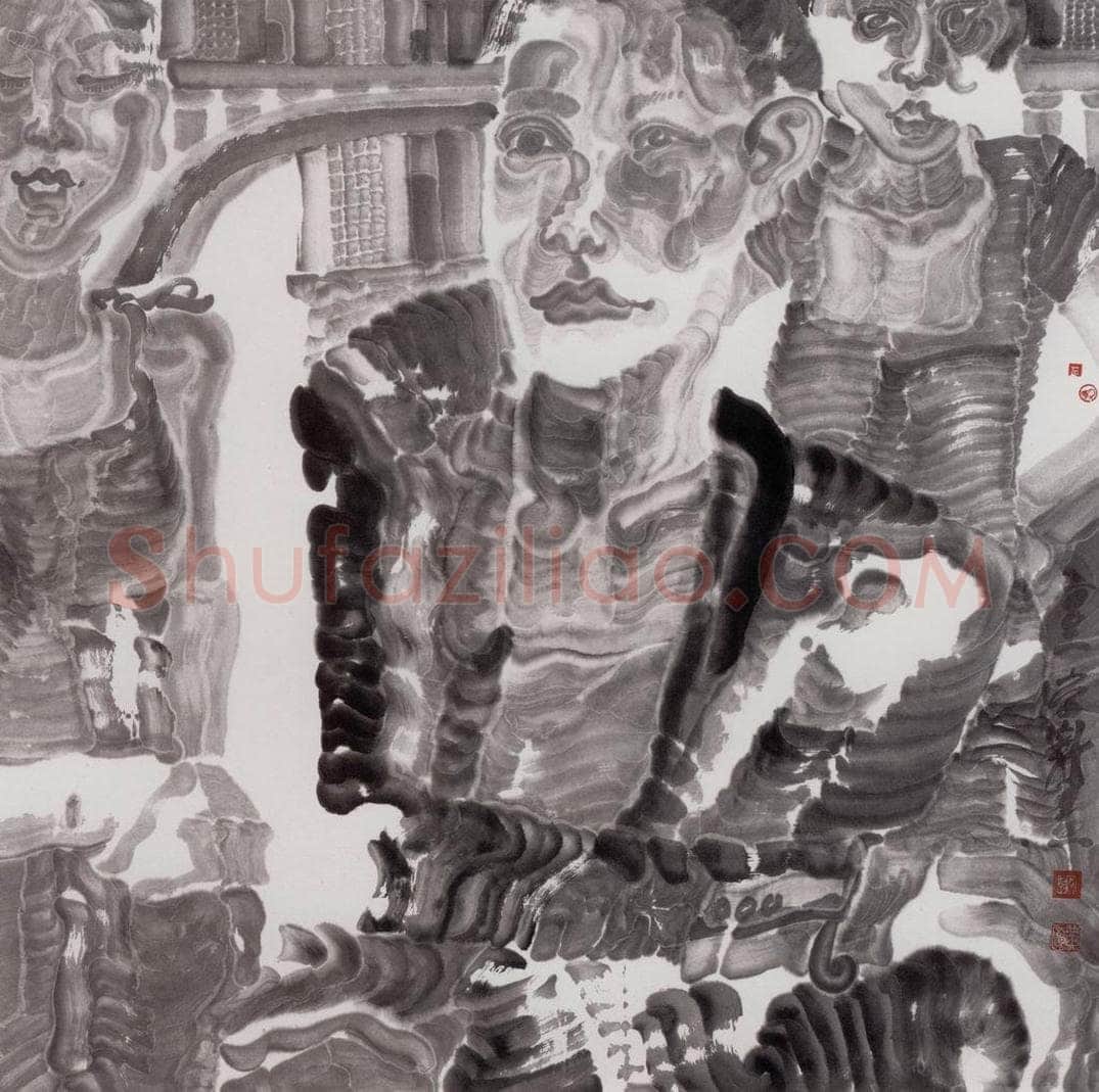 2002年 周京心 《立交》 书画作品