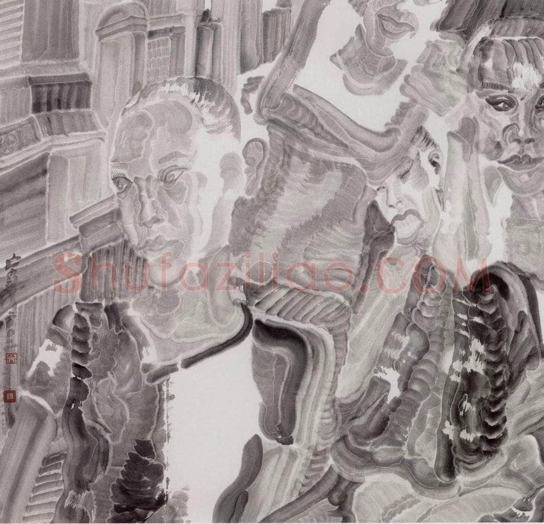 2002年 周京心 《空间》 书画作品