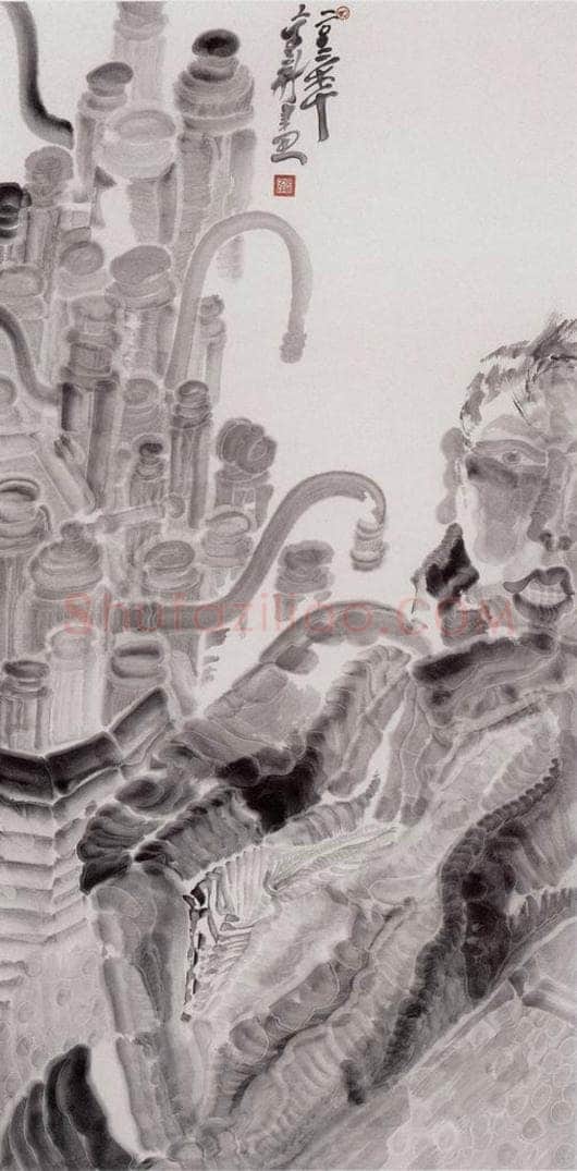 2002年 周京心 《龙龙》 书画作品