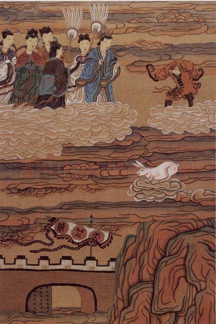 1989年-1990年 周京心 《西游记·天竺国》 书画作品