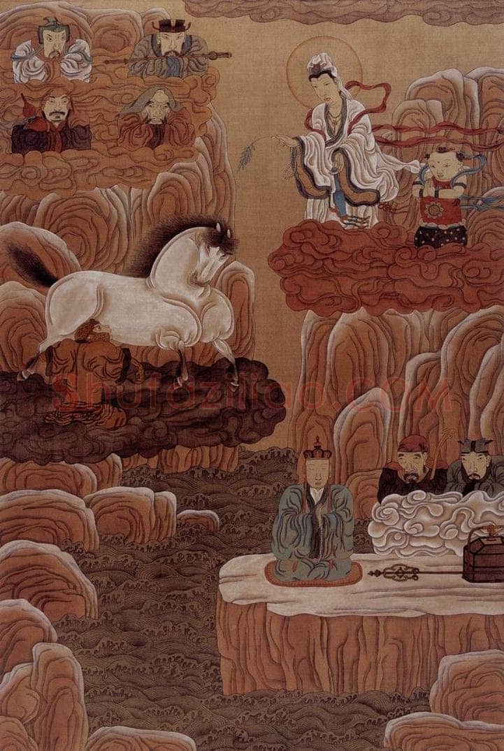 1989年-1990年 周京心 《西游记·鹰愁涧》 书画作品