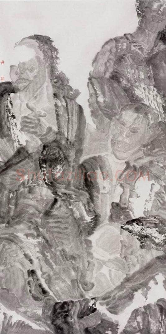 1997年 周京心 《笑话之一》 书画作品