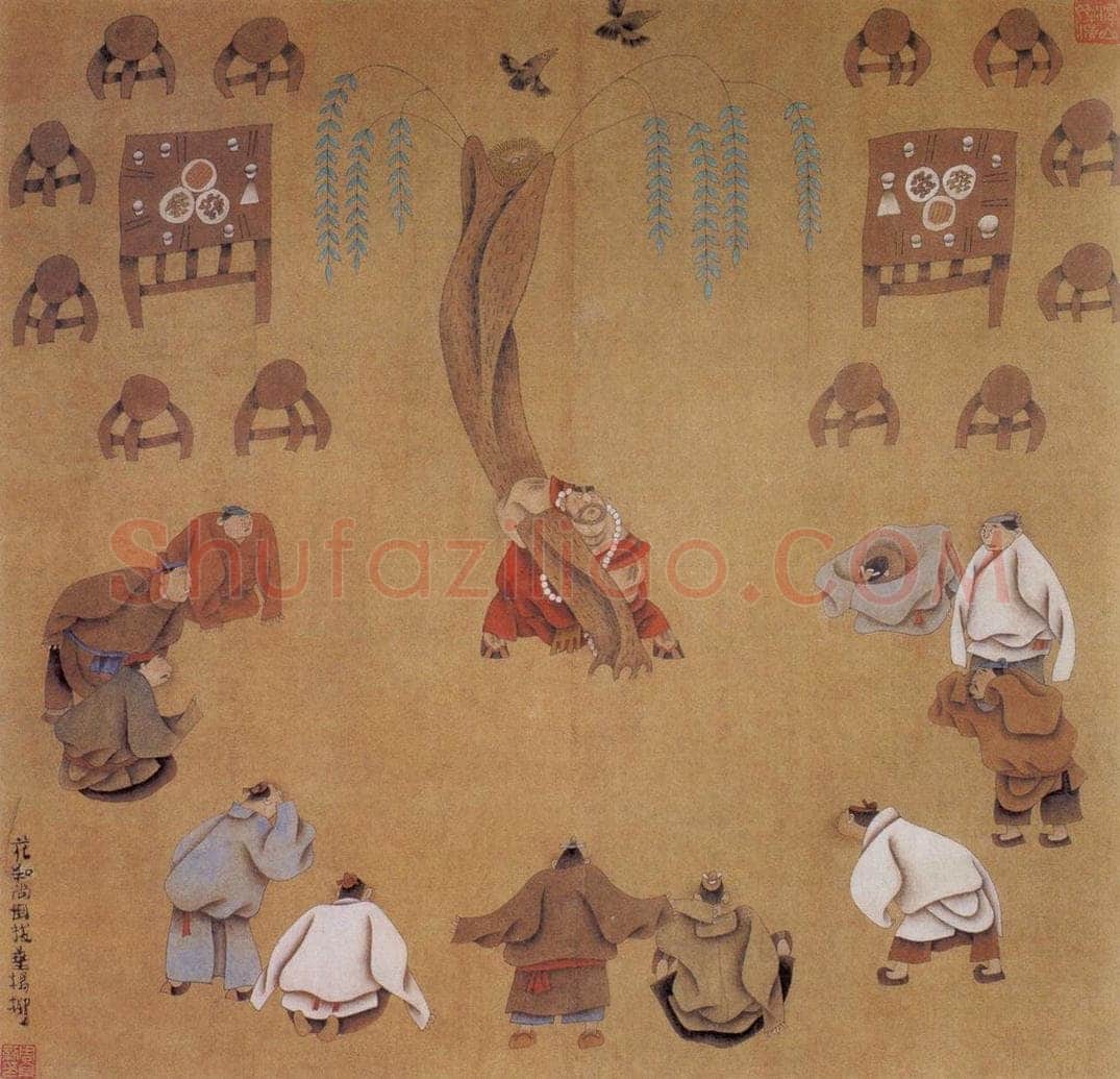 1984年 周京心 《水浒组画》 书画作品