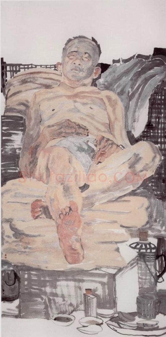 2000年 田黎明 课堂写生 书画作品