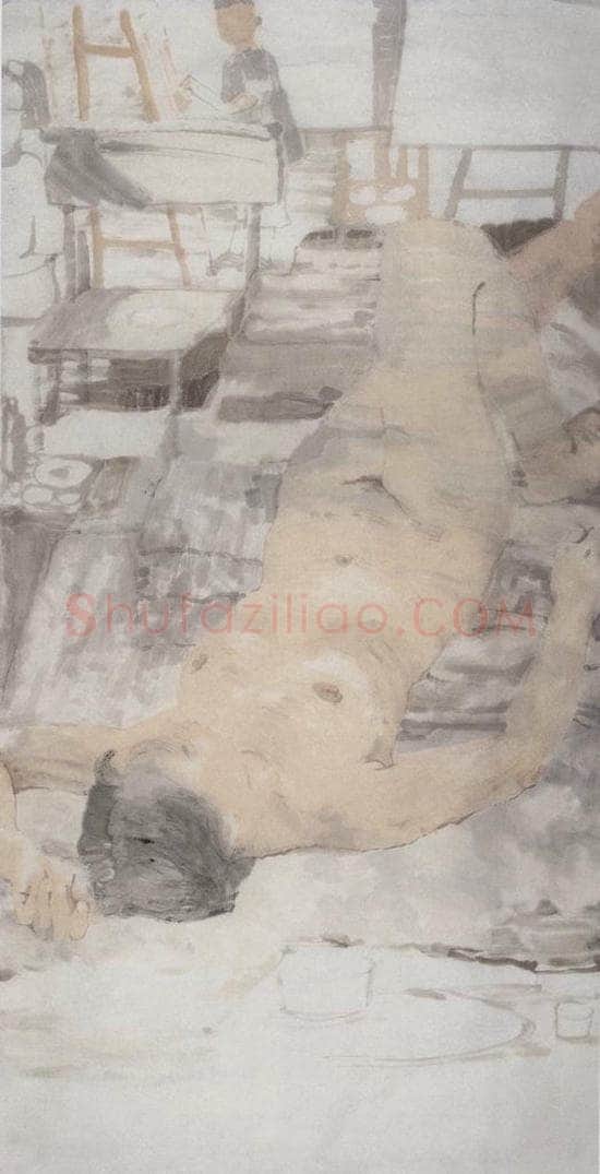 1999年 田黎明 课堂写生 书画作品