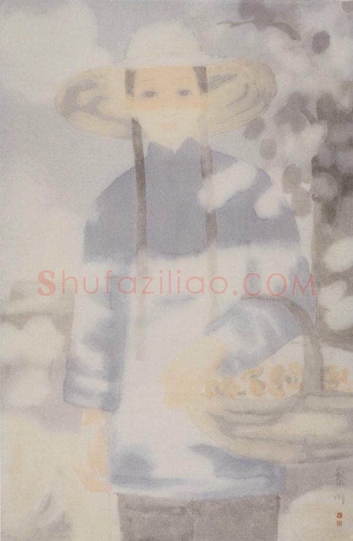 2001年 田黎明 蓝色的记忆 书画作品