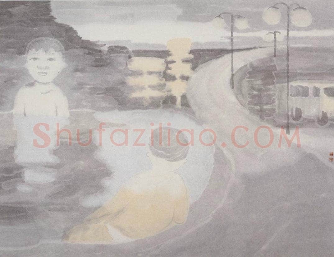 2001年 田黎明 都市的远郊 书画作品