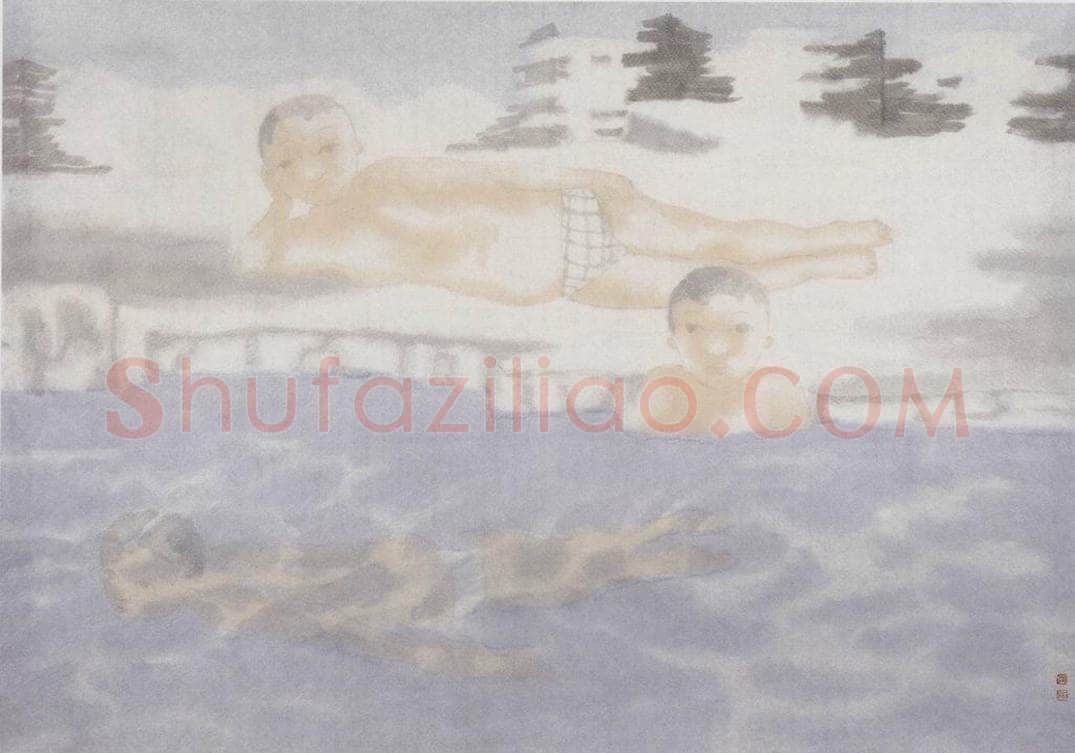 2002年 田黎明 正午的阳光 书画作品