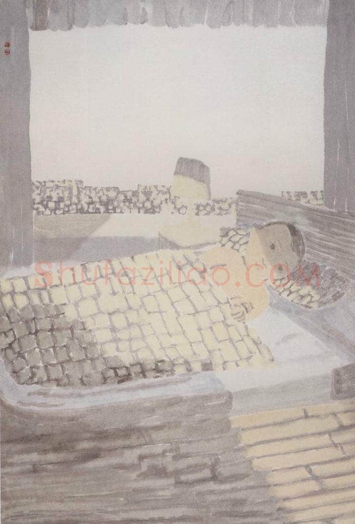 2001年 田黎明 都市之夜 书画作品