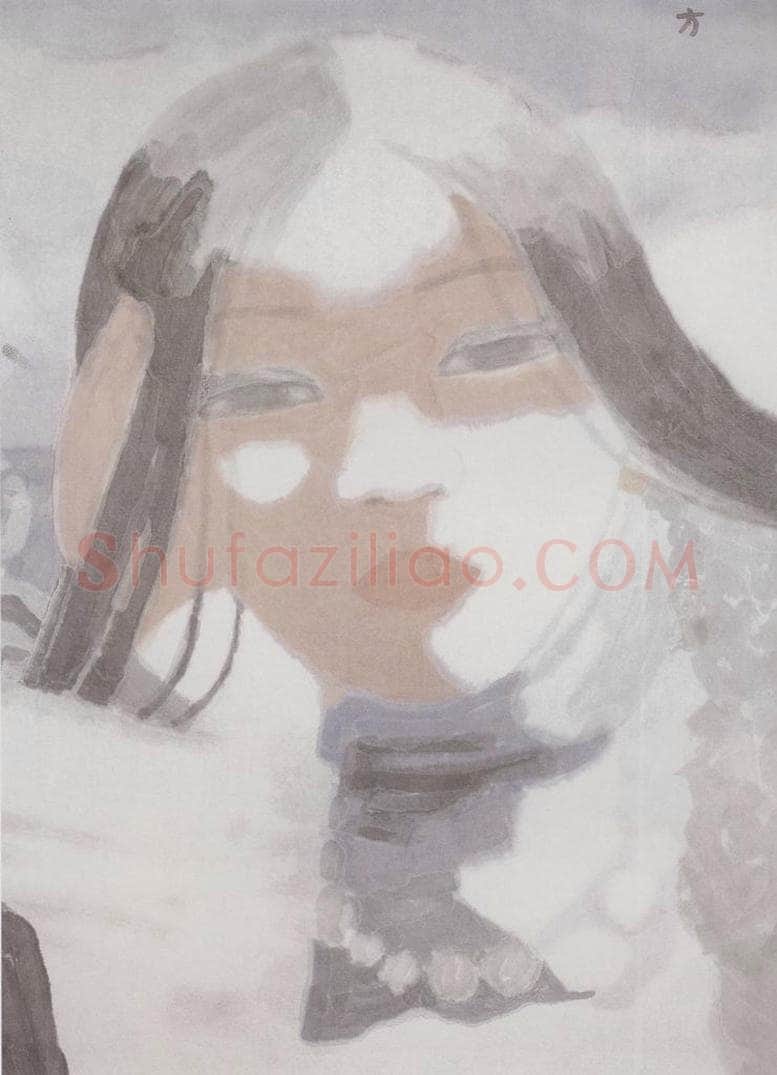 2001年 田黎明 在那遥远的地方 书画作品