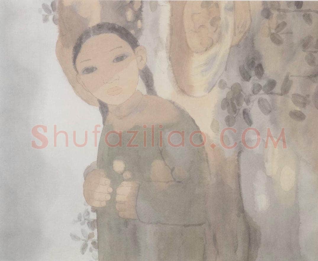 1996年 田黎明 山上的风 书画作品