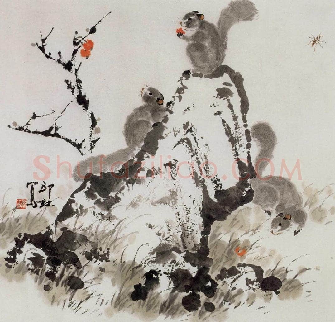 1992年 萧朗 《拾秋》 书画作品