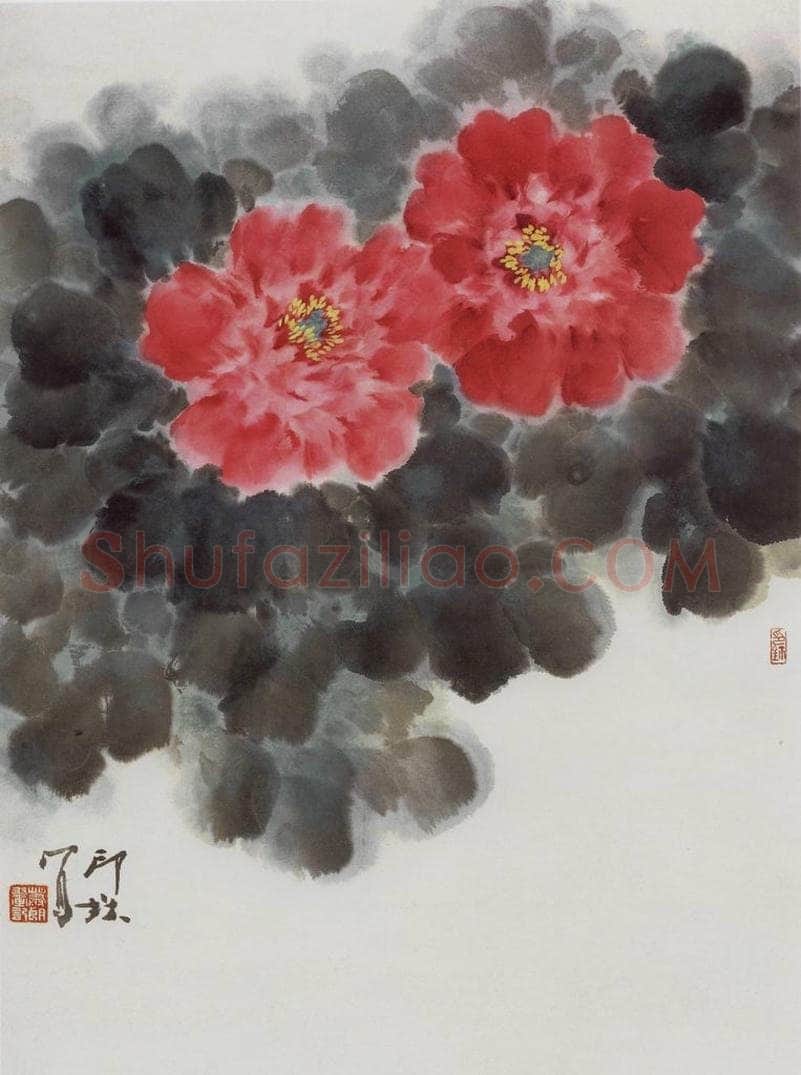 1982年 萧朗 《二乔》 书画作品