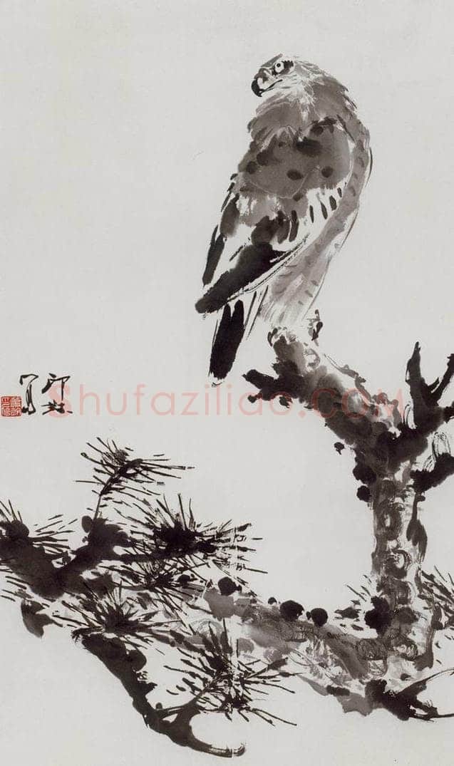 1985年 萧朗 《远瞩》 书画作品