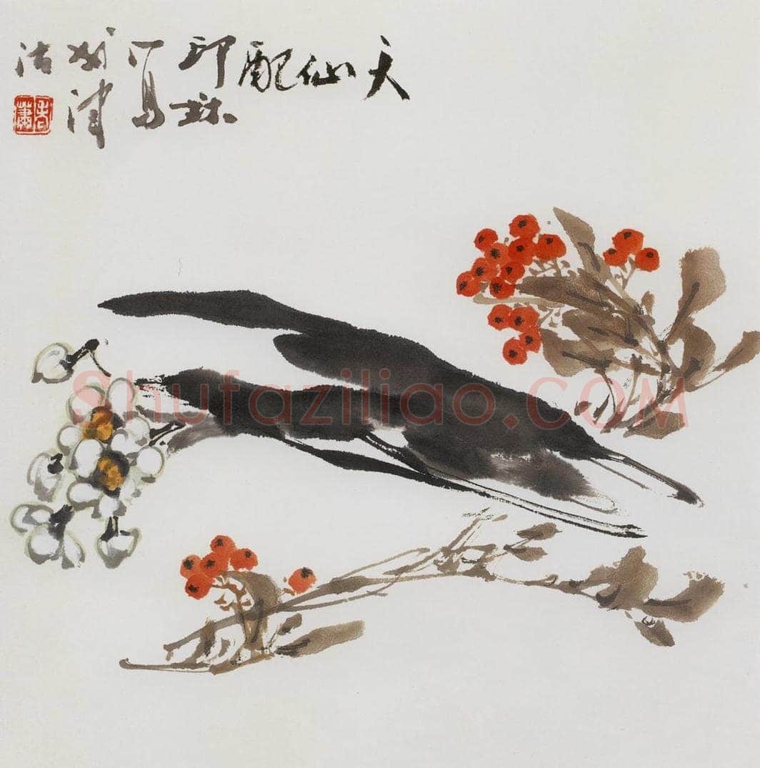 1988年 萧朗 《天仙配》 书画作品