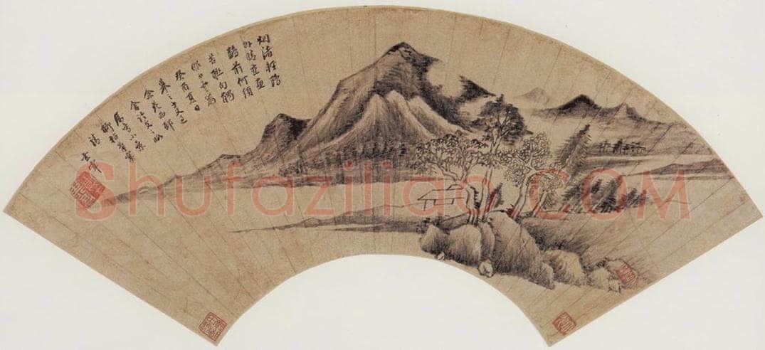  董其昌 《关山雪霁图卷》 书画作品