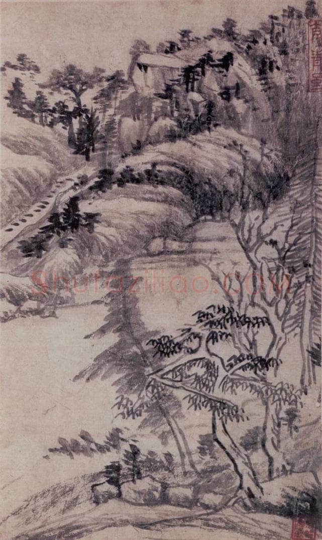 董其昌 《山水册》 书画作品