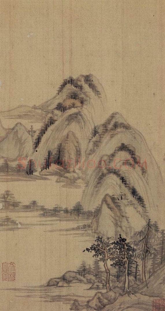  董其昌 《山水册》 书画作品