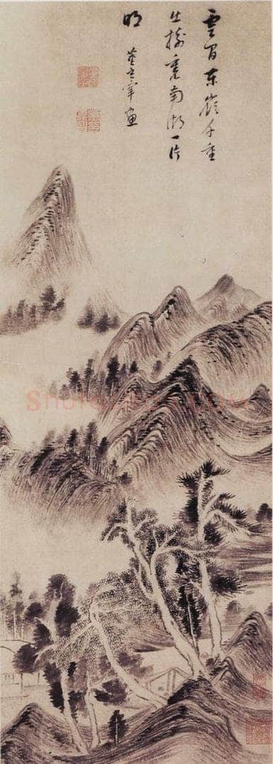 董其昌 《南湖书屋图》 书画作品